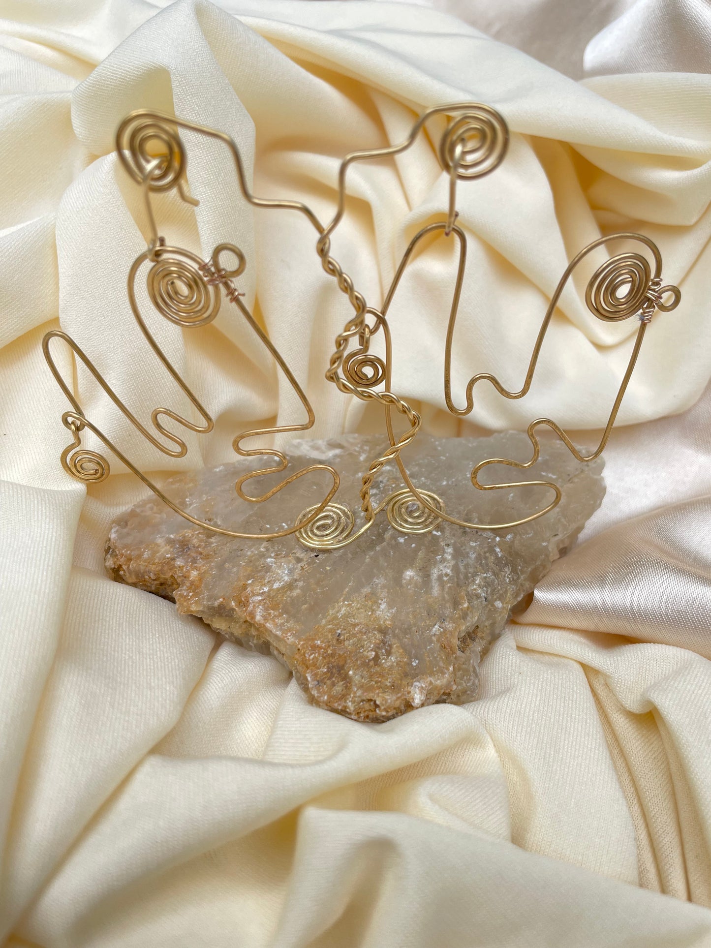 Aretes abstractos, dangle abstract earrings