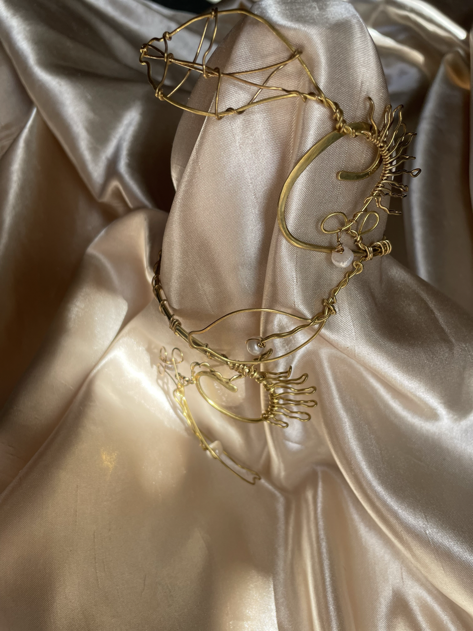 Arm cuff artesanal en brass