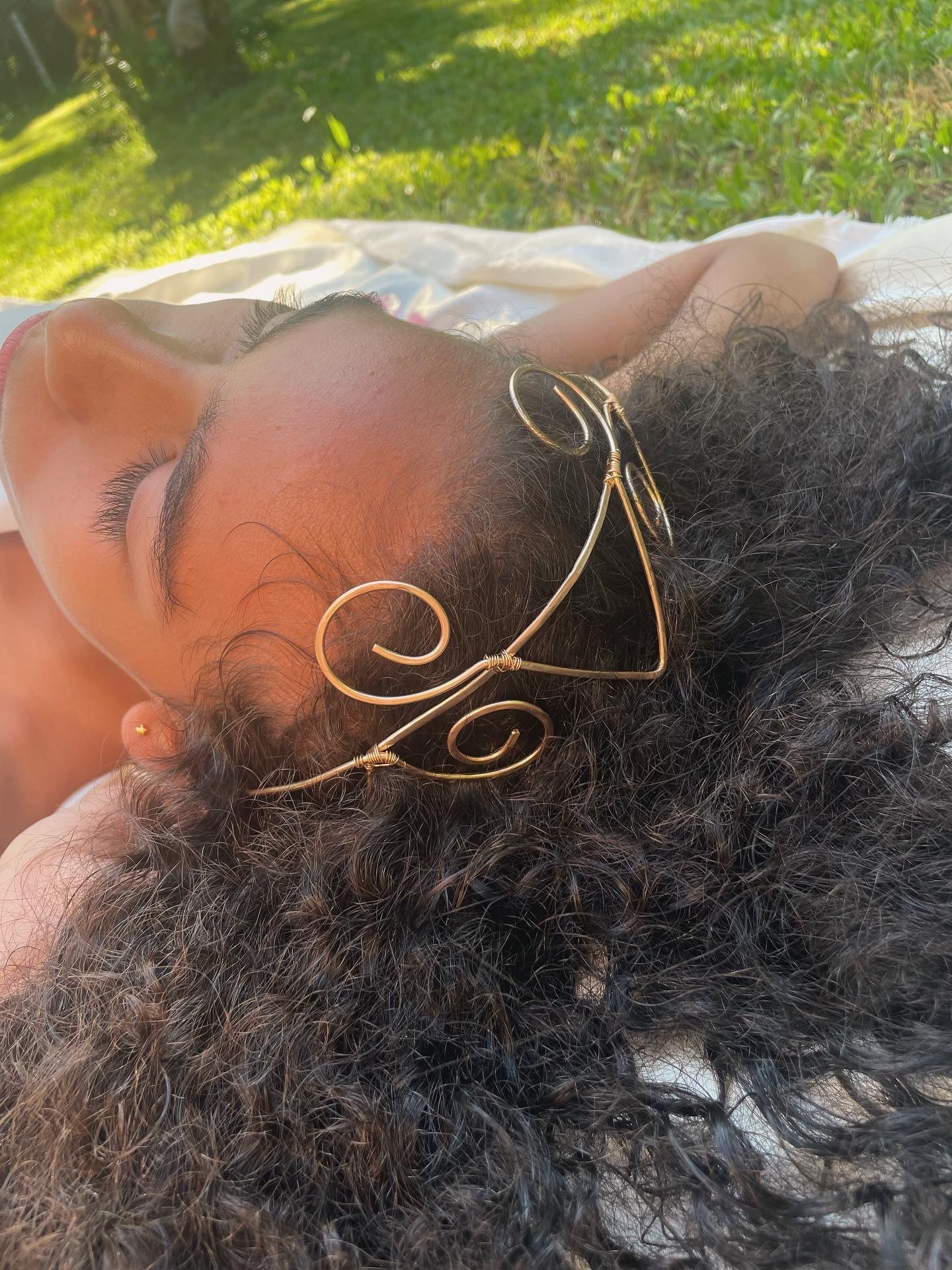 Bronce headpiece, tocado de bronce