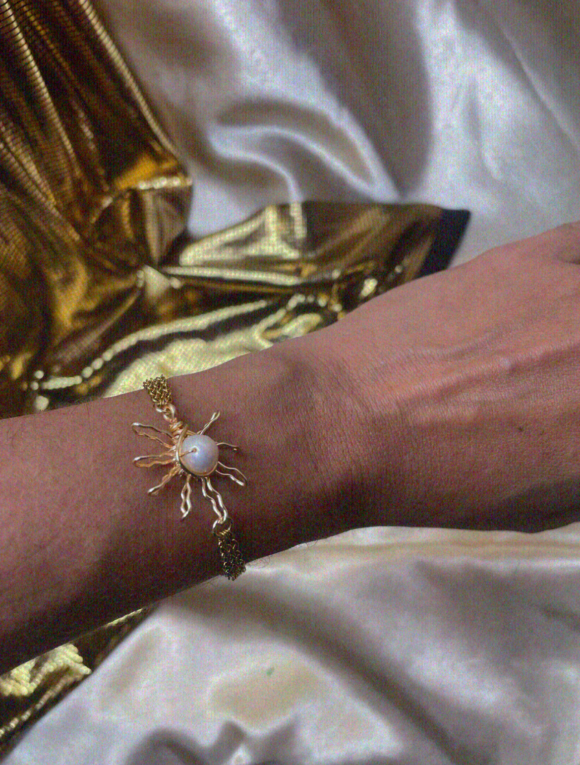 Pearl sun bracelet