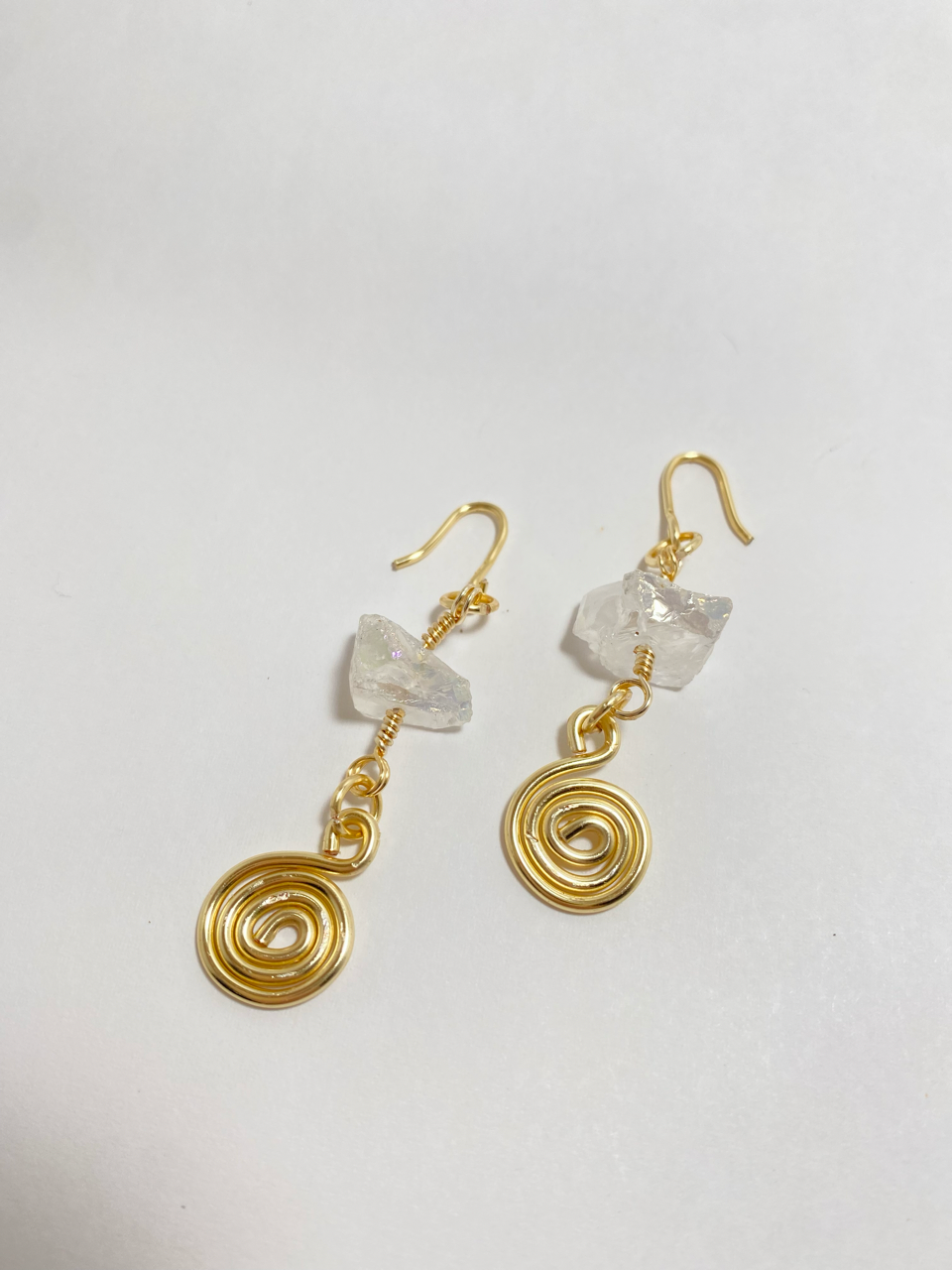 Quartz earrings