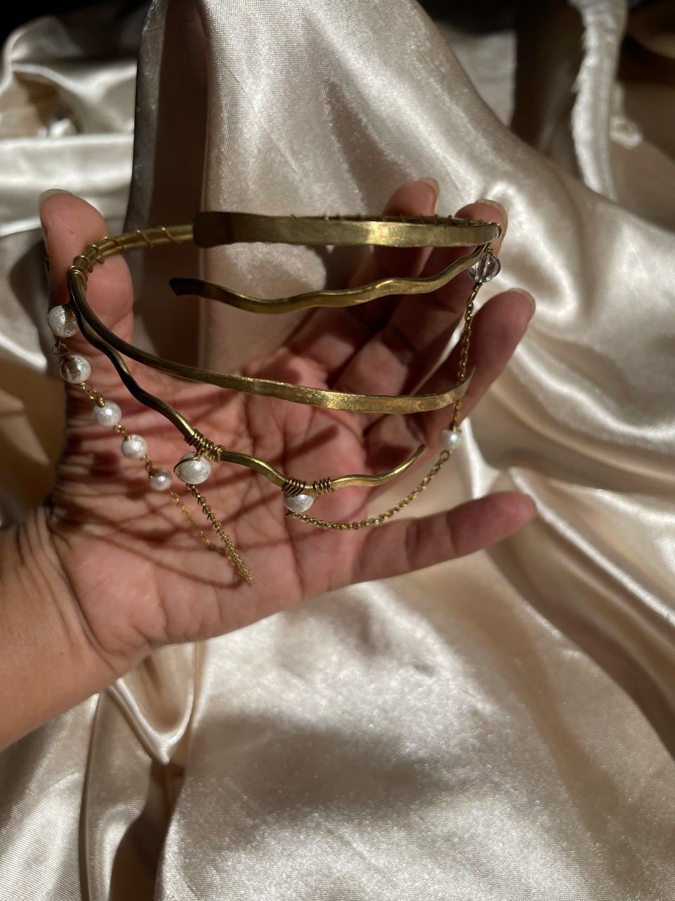 Arm cuff artesanal en brass