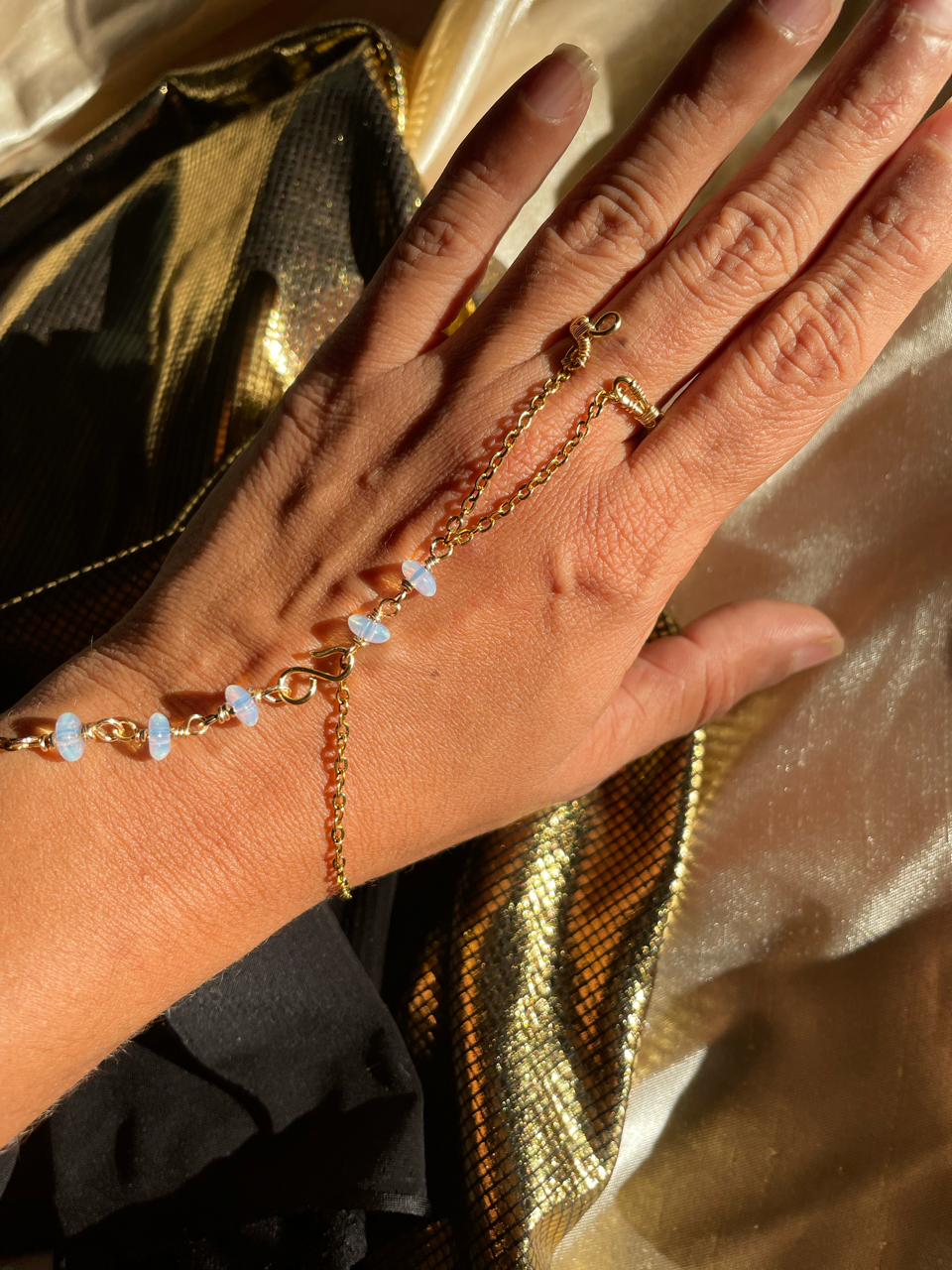 Handchains artesanales con piedras semipreciosas