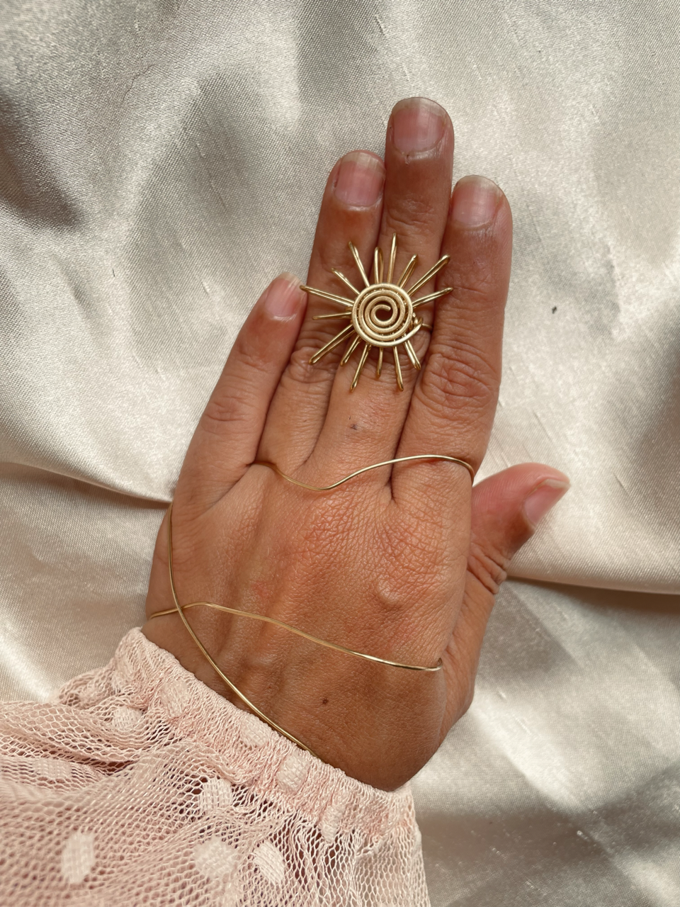 Sortija de sol / Sun ring/ Sortija de brass / Brass sun ring / Jewellers brass