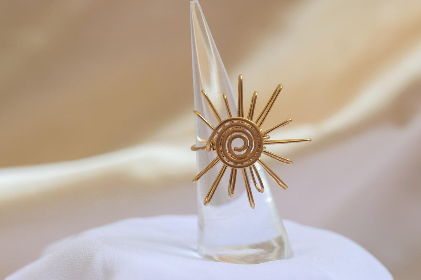 Sortija de sol / Sun ring/ Sortija de brass / Brass sun ring / Jewellers brass